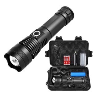 Tactical Rechargeable Flashlight Kit