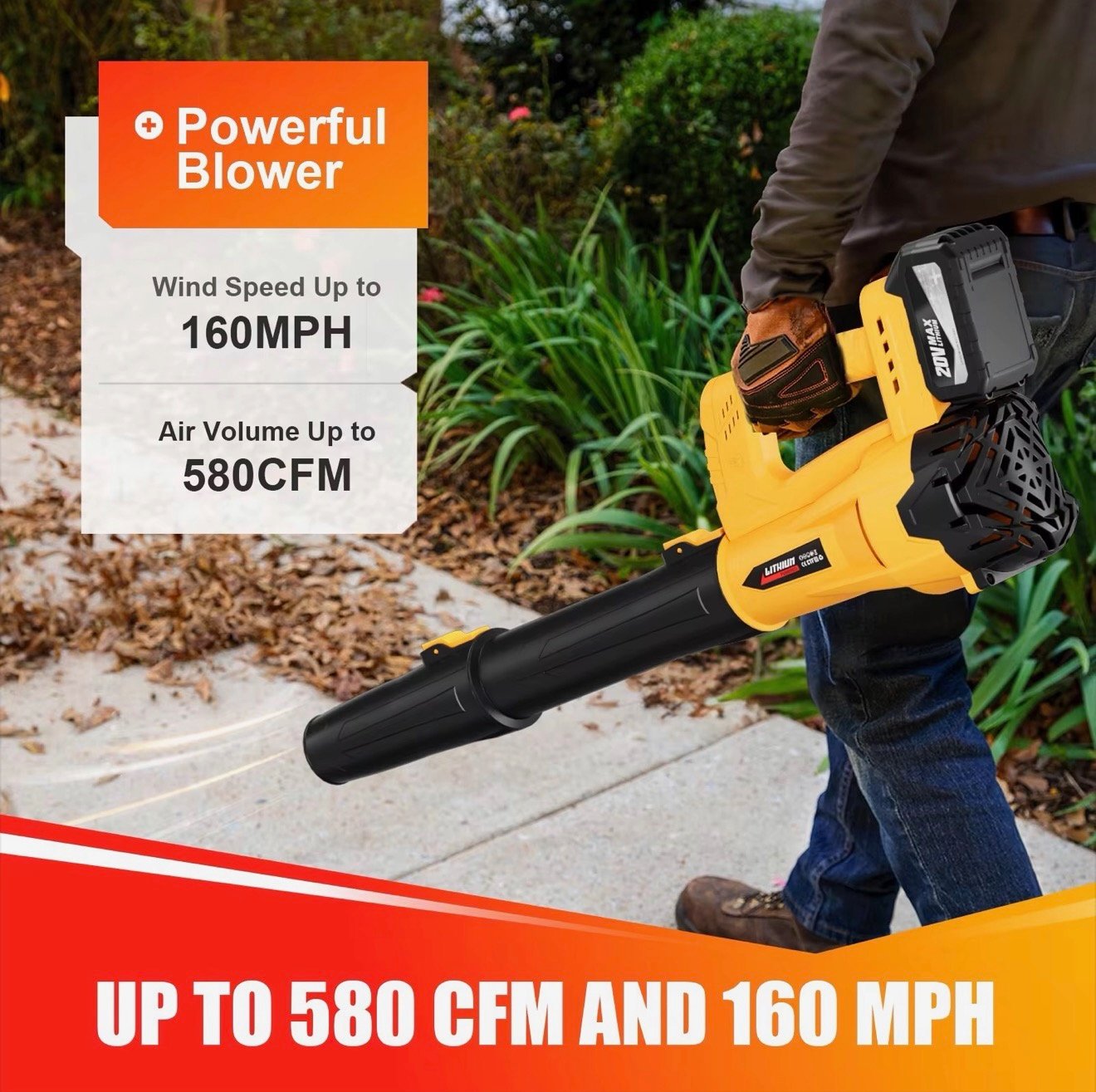 High-Power Electric Leaf Blower (6-Speed) - Image 5
