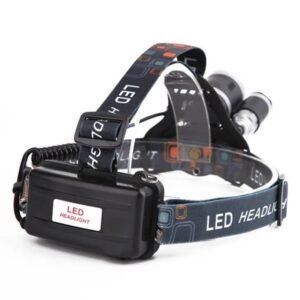 Triple LED Rechargeable Headlamp with Adjustable Headband