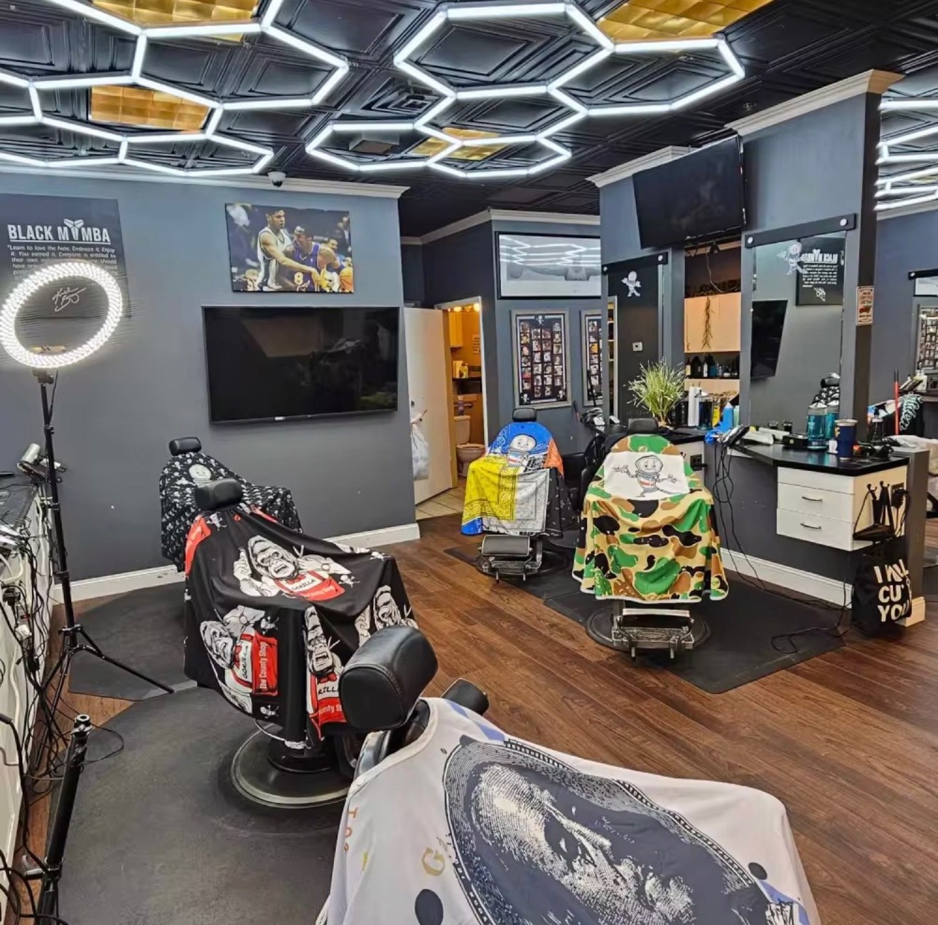 Hexagon LED Garage Ceiling Lights Super Bright Workshop Lighting - Image 2