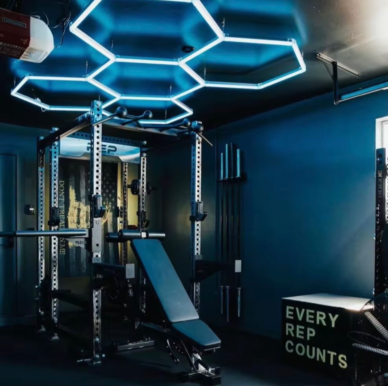 Hexagon LED Garage Ceiling Lights Super Bright Workshop Lighting - Image 4