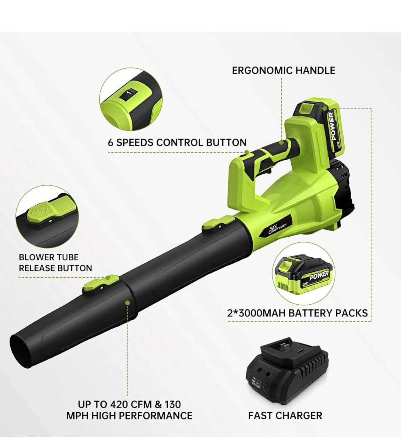 Cordless Electric Leaf Blower